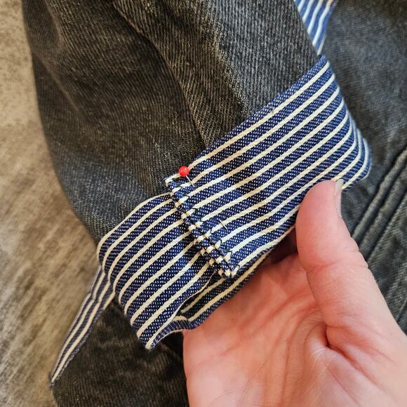 Reed St. James Vintage Denim Jacket Women M Custom Handmade Eagle Painted 80's - Picture 7 of 16